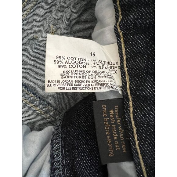 Nine West Womens Dark Wash Denim Jeans Size 16 Cotton & Spandex Blend - Picture 5 of 11
